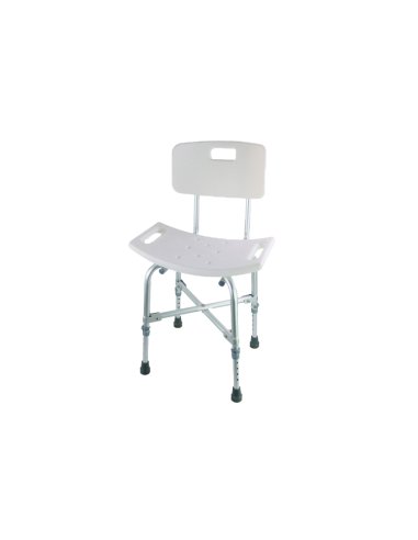 Silla/Taburete de ducha con respaldo y...